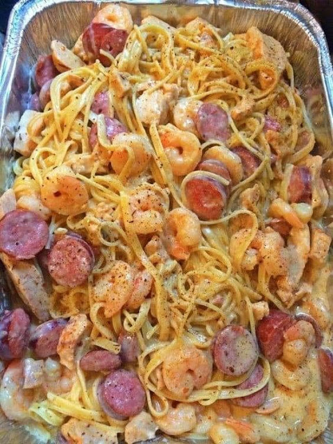 Cajun-Shrimp & Sausage Pasta