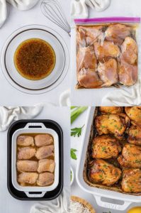 Get crispy, golden-brown chicken thighs baked to perfection with just olive oil, seasonings, and high heat!