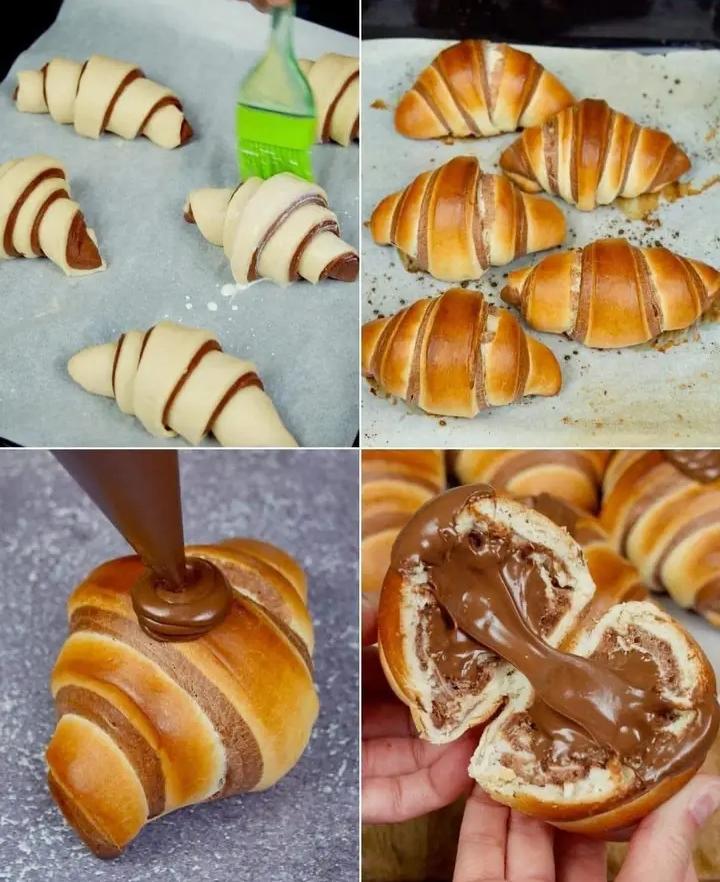 Bicolor Croissants