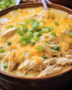 Slow Cooker Green Chile Chicken Casserole