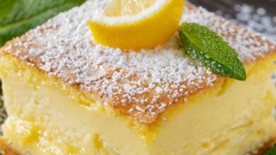 Grandma's Delight: Lemon Custard Cake Recipe
