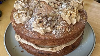 Mary Berry's Coffee Hazelnut Praline Cake Recipe
