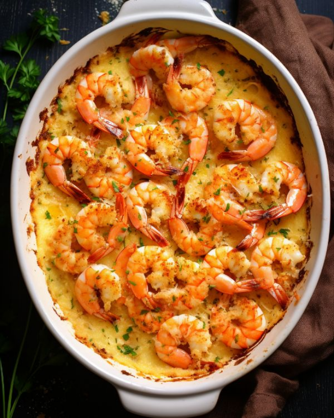 Magic Baked Shrimp in Lemon Butter Sauc