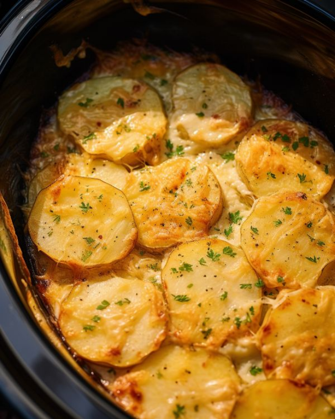 Best Ever Slow Cooker Scalloped Potatoes