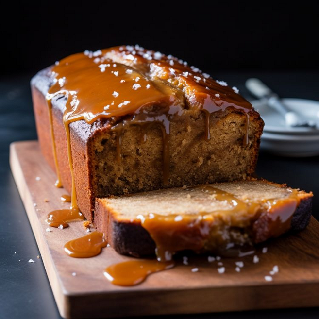 Salted Caramel Banana Bread