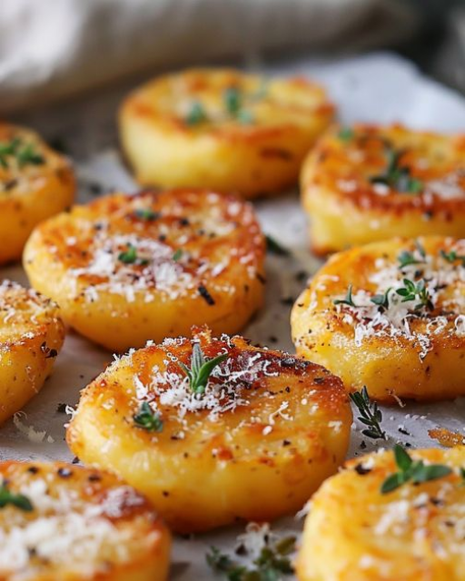 Oven Crispy Parmesan Potatoes