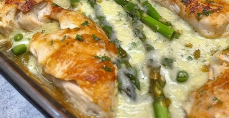 Delicious Caesar Chicken With Asparagus Recipe 