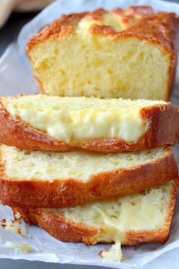 A moist, tender loaf with bright lemon flavor and a creamy cream cheese swirl running through the center. Perfect for breakfast, brunch, or a sweet afternoon treat.