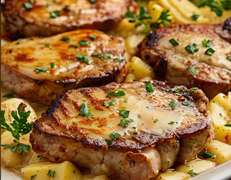 Easy Pork Chops and Scalloped Potatoes Recipe
Best Pork Chop Recipes for Dinner
Comfort Food Recipes with Pork Chops
How to Make Scalloped Potatoes with Pork Chops
Budget-Friendly Pork Chop Dinners 
Delicious pork chops with scalloped potatoes, baked to perfection, and ready to serve for a comforting family meal