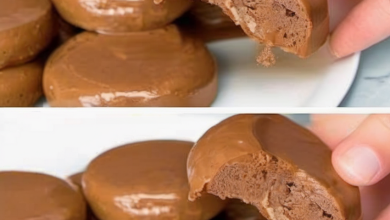 Delicious low-calorie chocolate bites made with coconut milk, agar agar, and sugar-free cocoa, served on a white plate