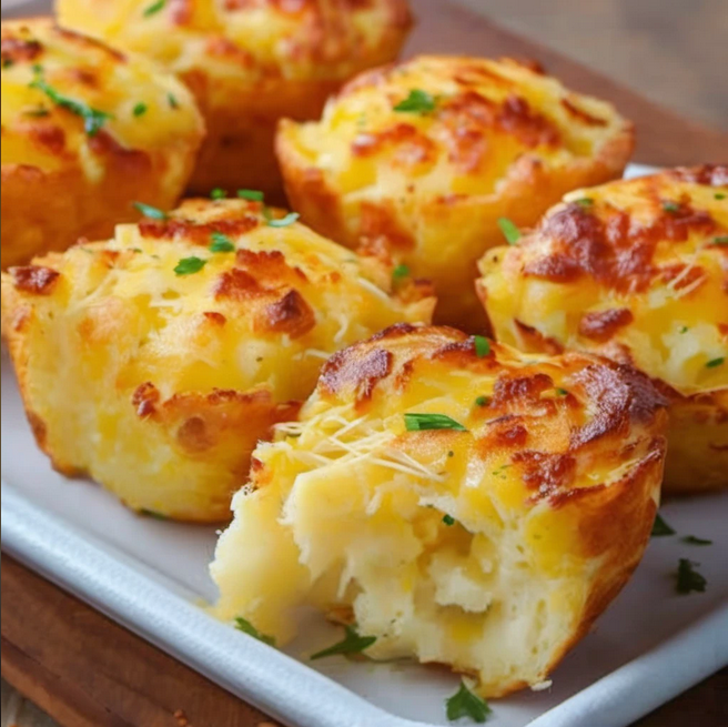 Preparing gourmet mashed potato puffs with cheese and herbs, ready for baking or frying