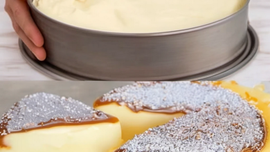 Mixing cake batter for Kentucky Butter Cake, a Southern classic dessert