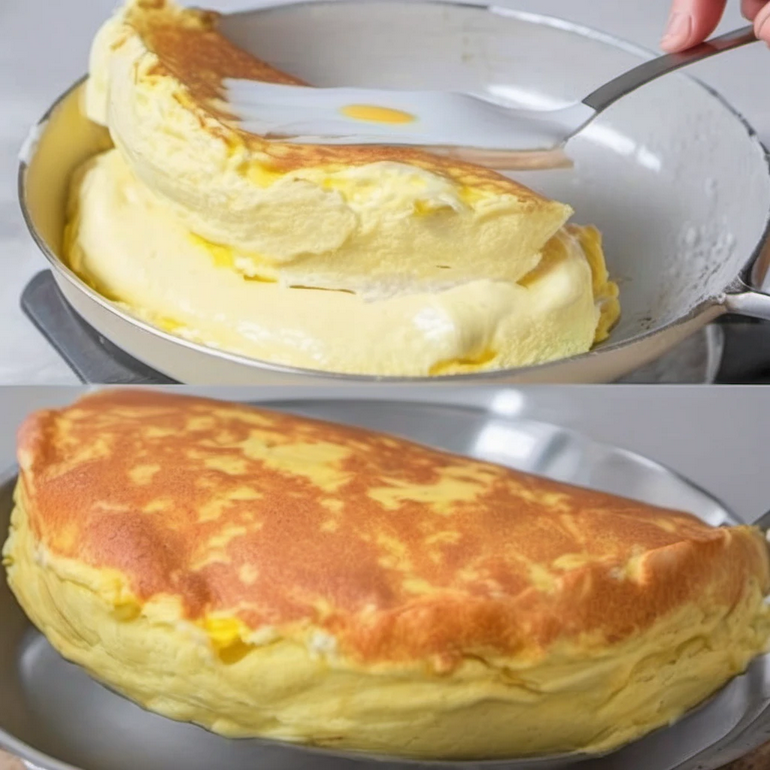 Whisking egg whites to stiff peaks for a light and fluffy omelet, perfect for a healthy breakfast