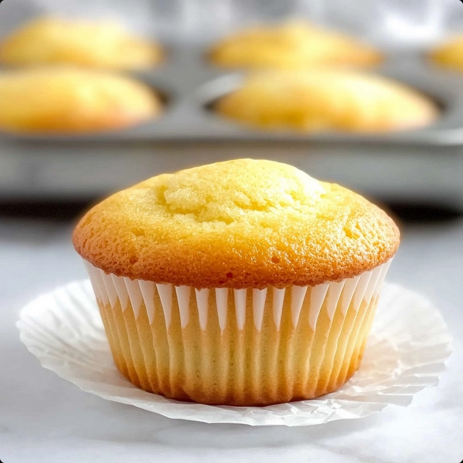 Freshly baked vanilla cupcakes cooling on a wire rack, ready to be frosted