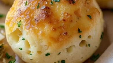 Golden garlic butter cheese bites fresh out of the oven, ready to serve