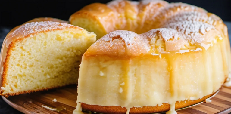 Golden Kentucky Butter Cake with a rich butter glaze soaking into every slice