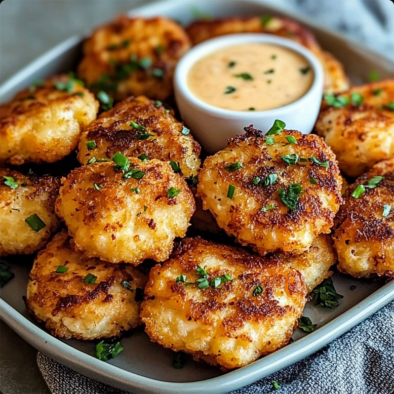 Mixing shredded chicken with spices for homemade chicken fritters—best quick chicken snack