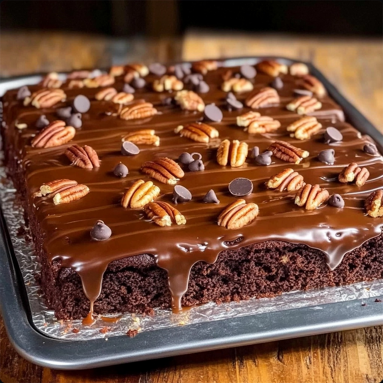 Irresistible Texas Turtle Sheet Cake Recipe Unveiled