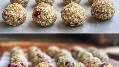 Oat and fruit energy balls made by baking.