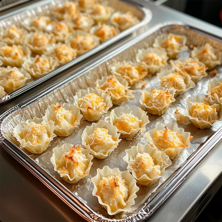 "Freshly baked oat and fruit breakfast balls cooling on a baking tray.