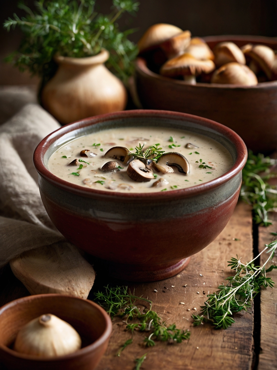 Creamy Mushroom Soup Recipe