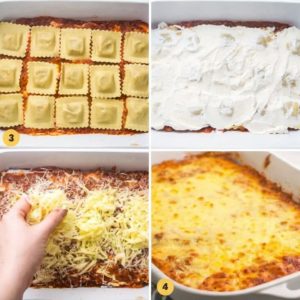 An easy and delicious layered ravioli lasagna with rich sauce and melted cheese, perfect for busy weeknights or gatherings.