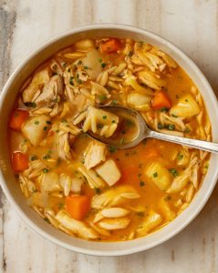 A cozy, nutritious chicken stew packed with vegetables, protein, and anti-inflammatory spices.