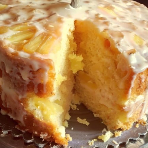 A moist and tropical Bundt cake infused with pineapple juice and topped with a buttery glaze. Perfect for any occasion!