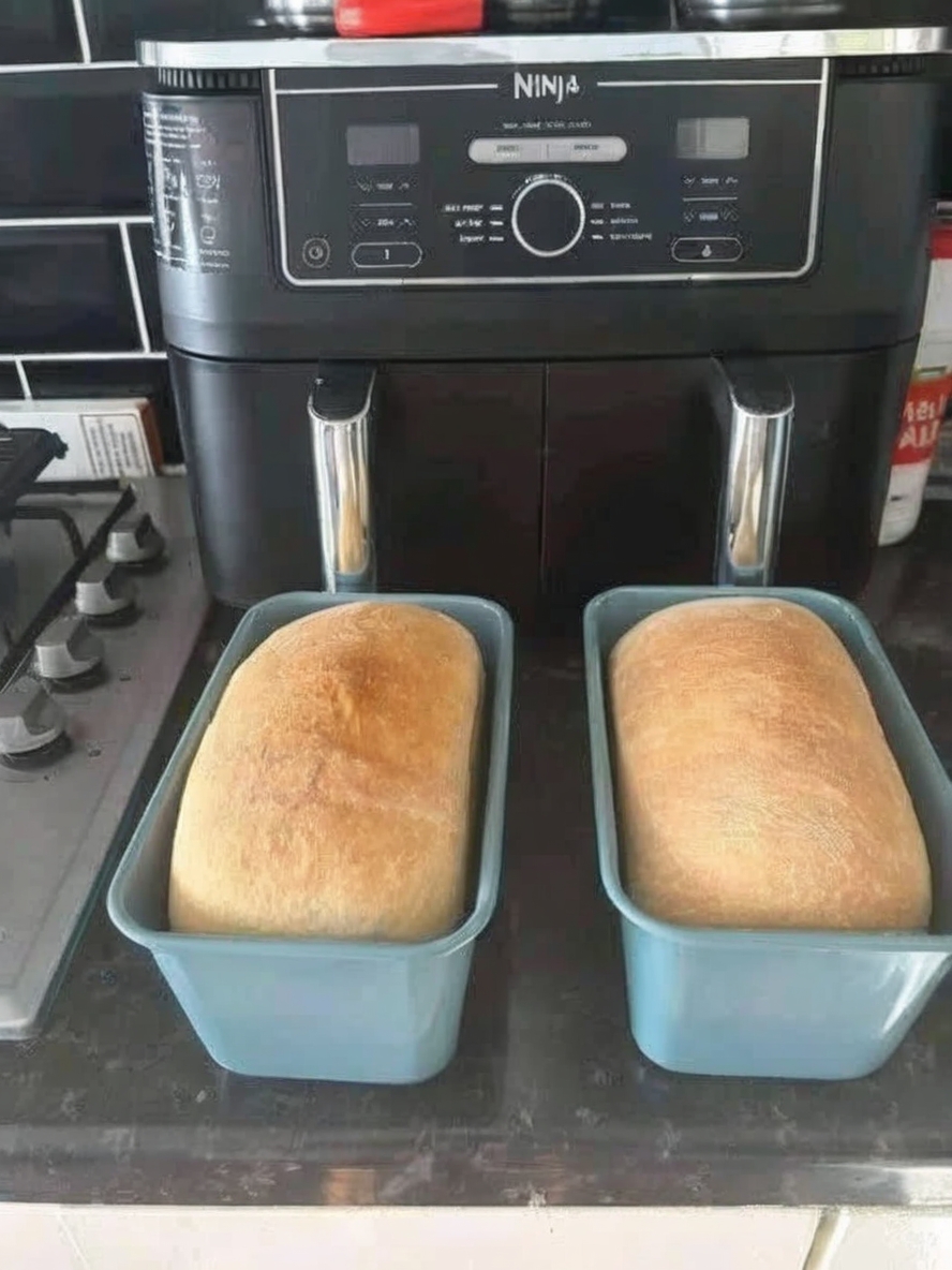 Golden, crispy crust & soft inside—make fresh homemade bread in your air fryer with this quick & easy recipe!
