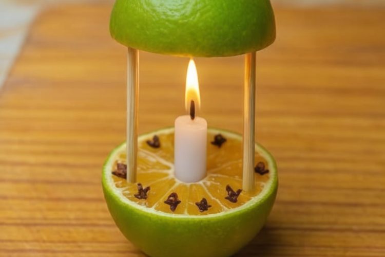Create your own eco-friendly, stylish mosquito repellent using fresh herbs, citrus fruits, and essential oils — housed in a charming mason jar!