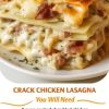 A creamy, cheesy, bacon-packed chicken lasagna inspired by everyone's favorite "crack chicken" dip—layered with ranch flavor and baked to bubbly perfection.
