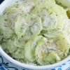 A keto-friendly, tangy, and refreshing cucumber salad that's creamy and perfect for any meal.