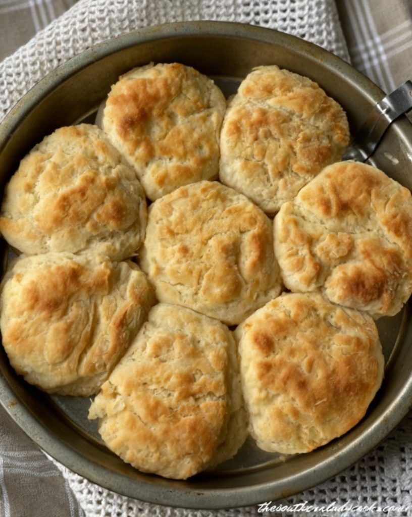 These massive buttermilk biscuits are fluffy, golden, and baked with love—just like Memaw used to make. Ideal for breakfast or a comforting side.