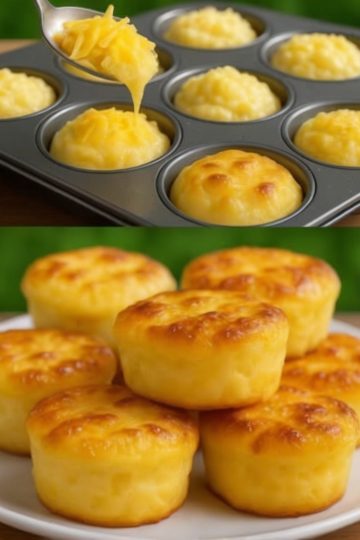 Turn leftover mashed potatoes into golden, cheesy muffin-style puffs that are perfect for snacking, entertaining, or easy meal prep.