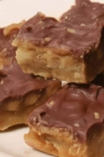 Rich caramel, crunchy pecans, buttery crust, and melty chocolate come together in these indulgent dessert bars.