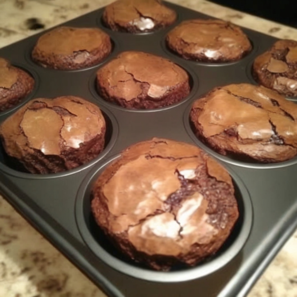 Easy Muffin Pan Brownies