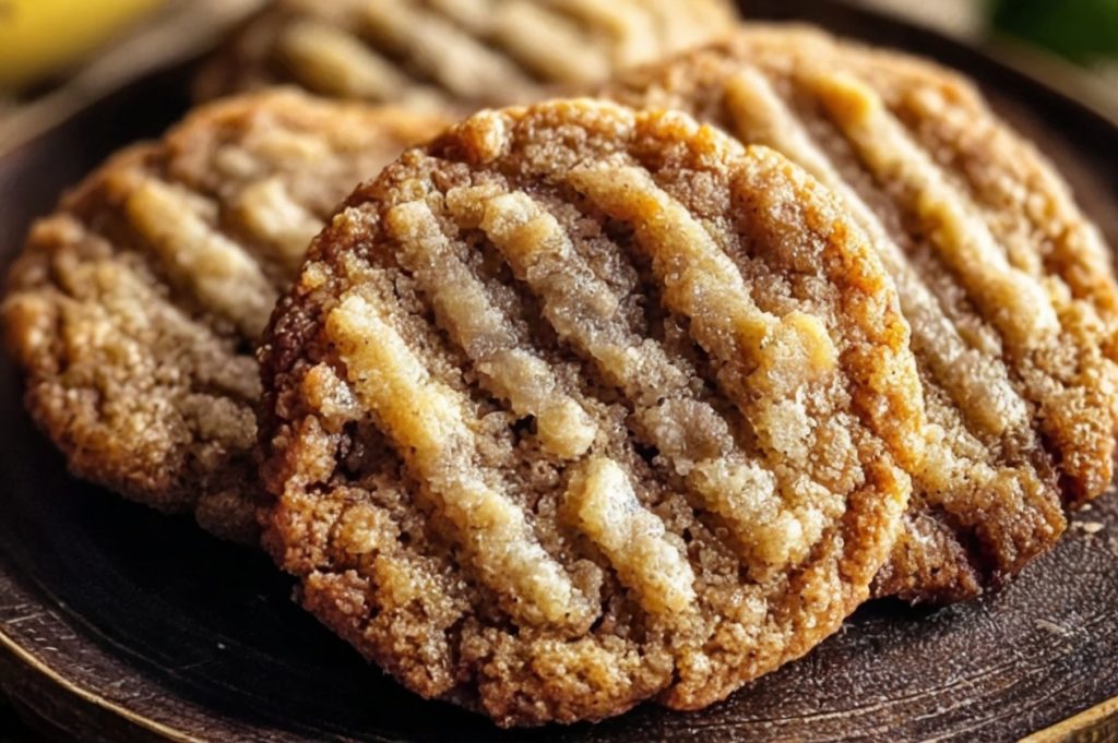 These soft and chewy banana bread cookies are an easy, delicious way to enjoy the comforting taste of banana bread in cookie form. Perfect for using ripe bananas!