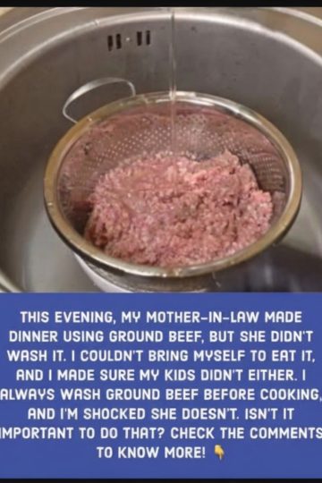 hould You Wash Ground Beef