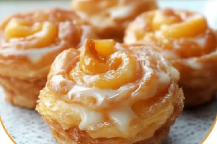 Peach lovers, rejoice! If you’ve ever wished for a shortcut to the cozy comfort of homemade peach pie wrapped in buttery, flaky pastry—this is it. These Peach Pie Cruffins are a dreamy cross between a croissant and a muffin, with swirls of cinnamon-sweet peach filling in every golden layer.