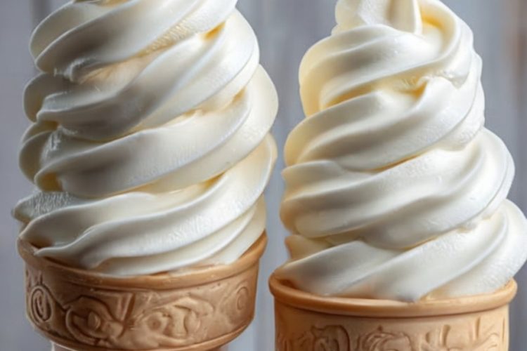 Easy homemade soft serve with just 4 ingredients—no ice cream maker needed!