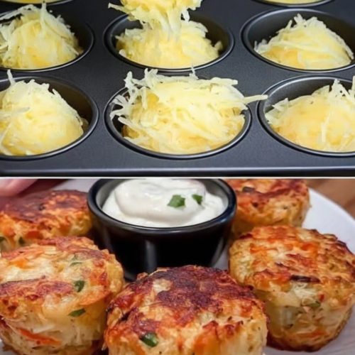 Cheesy Mashed Potato Muffins are a quick and easy potato side dish that transforms leftover mashed potatoes into something delicious and fun