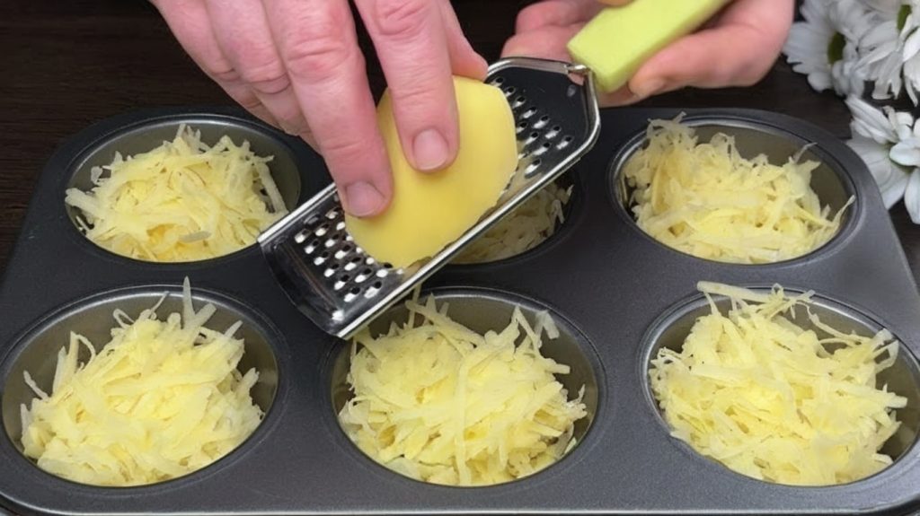 Cheesy Mashed Potato Muffins are a quick and easy potato side dish that transforms leftover mashed potatoes into something delicious and fun