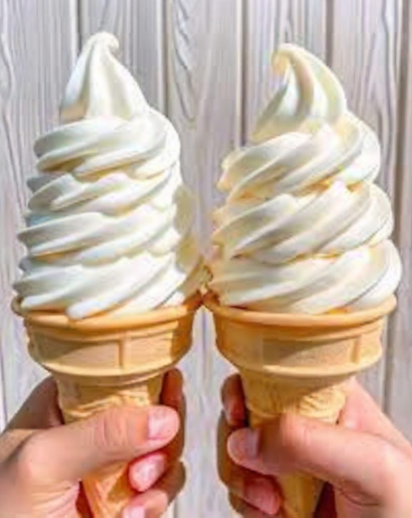 Easy homemade soft serve with just 4 ingredients—no ice cream maker needed!