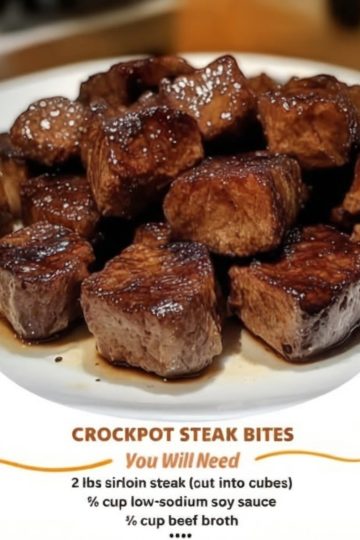 These Crockpot Steak Bites are buttery, garlicky, and unbelievably tender—perfect for cozy dinners, busy weeknights, or your next slow cooker obsession.
