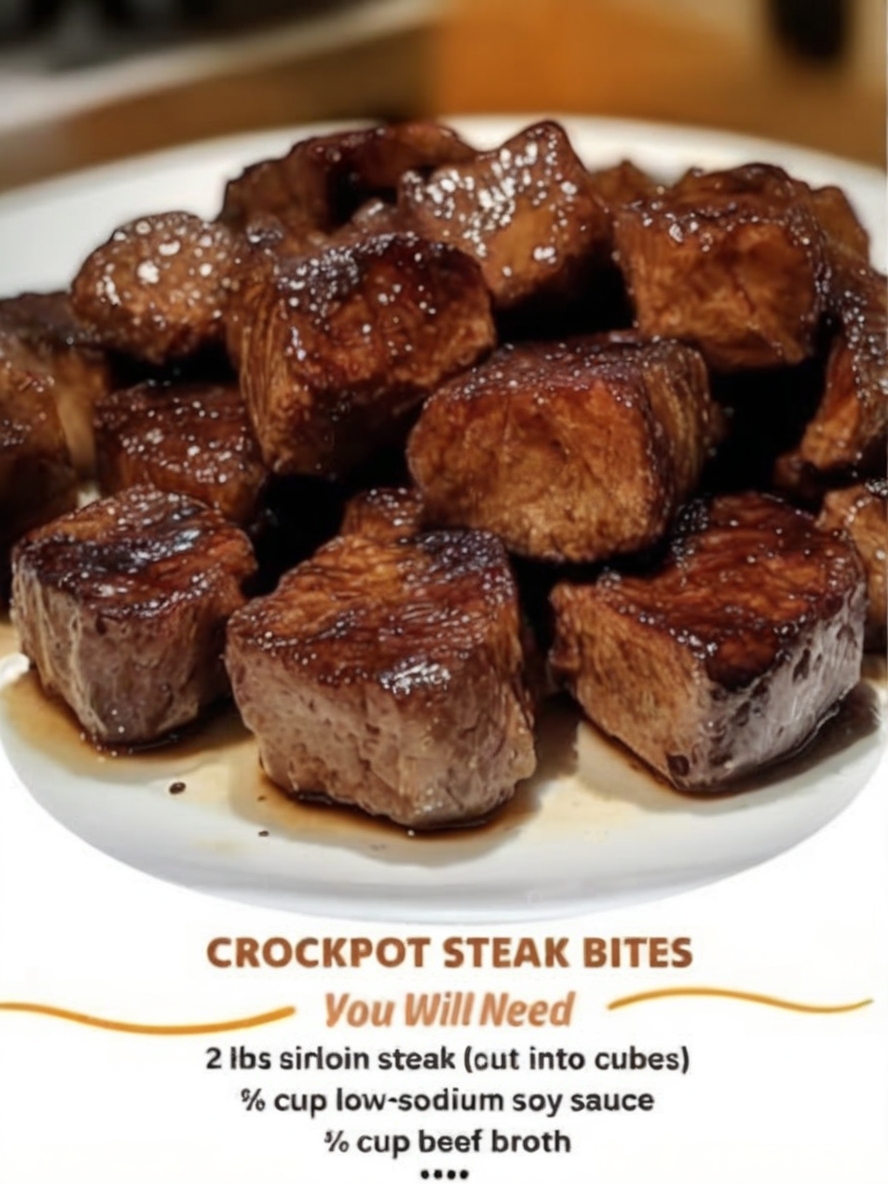 These Crockpot Steak Bites are buttery, garlicky, and unbelievably tender—perfect for cozy dinners, busy weeknights, or your next slow cooker obsession.