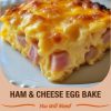 Ham & Cheese Egg Bake . Perfect for busy mornings, lazy weekends, or a cozy brunch with friends, this recipe brings together fluffy eggs, savory ham, and gooey melted cheddar in every bite.
