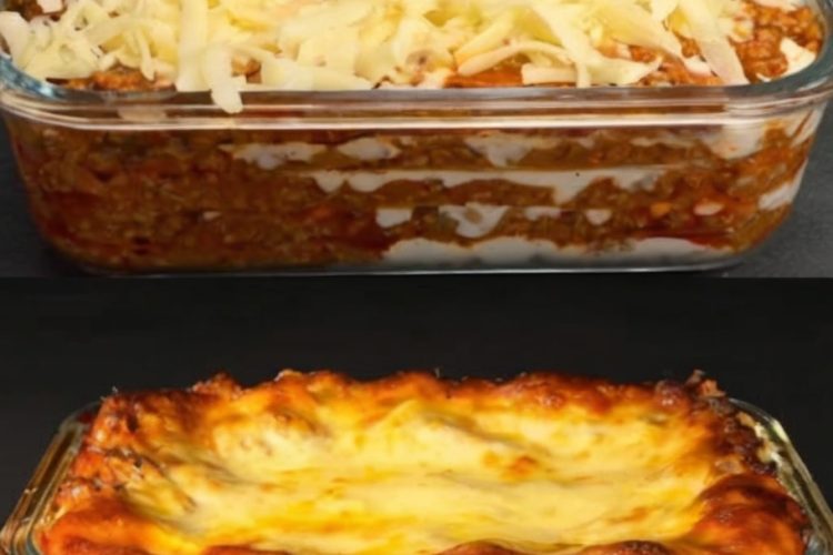 A rich and comforting classic beef lasagna with layers of savory meat sauce, creamy béchamel, and melted mozzarella. Perfect for family dinners or special occasions.