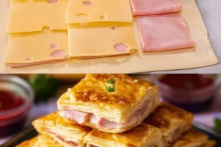 These buttery, flaky ham and cheese puff pastry pockets are perfect for brunch, lunchboxes, or a quick dinner. Customize with your favorite fillings and enjoy!