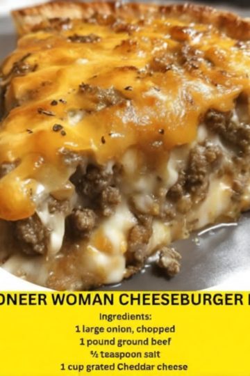 This easy and hearty Cheeseburger Pie is a family favorite with a rich, savory beef filling, creamy cheese topping, and a golden, biscuit-like crust. Perfect for busy weeknights or casual dinners!