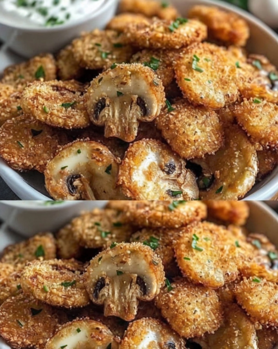 Crunchy on the outside, juicy inside, and loaded with garlic flavor—these mushroom bites are the ultimate snack or appetizer.